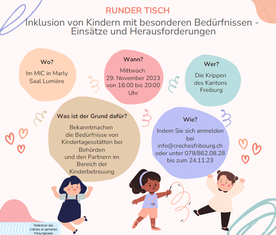 Image Runder Tisch - Inklusion von Kindern mit besonderen Bedürfnissen-Einsätze und Herausforderungen
